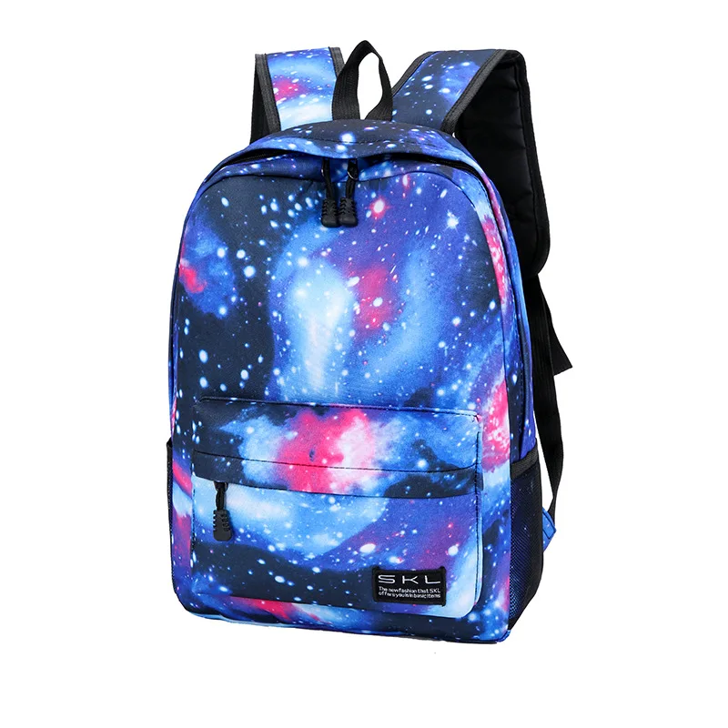 SWYIVY Woman Bag Backpack Sky Star Print 2019 New Canvas Back Bag For Women Blue Female Shool Backpacks For Girls Backbag Bags