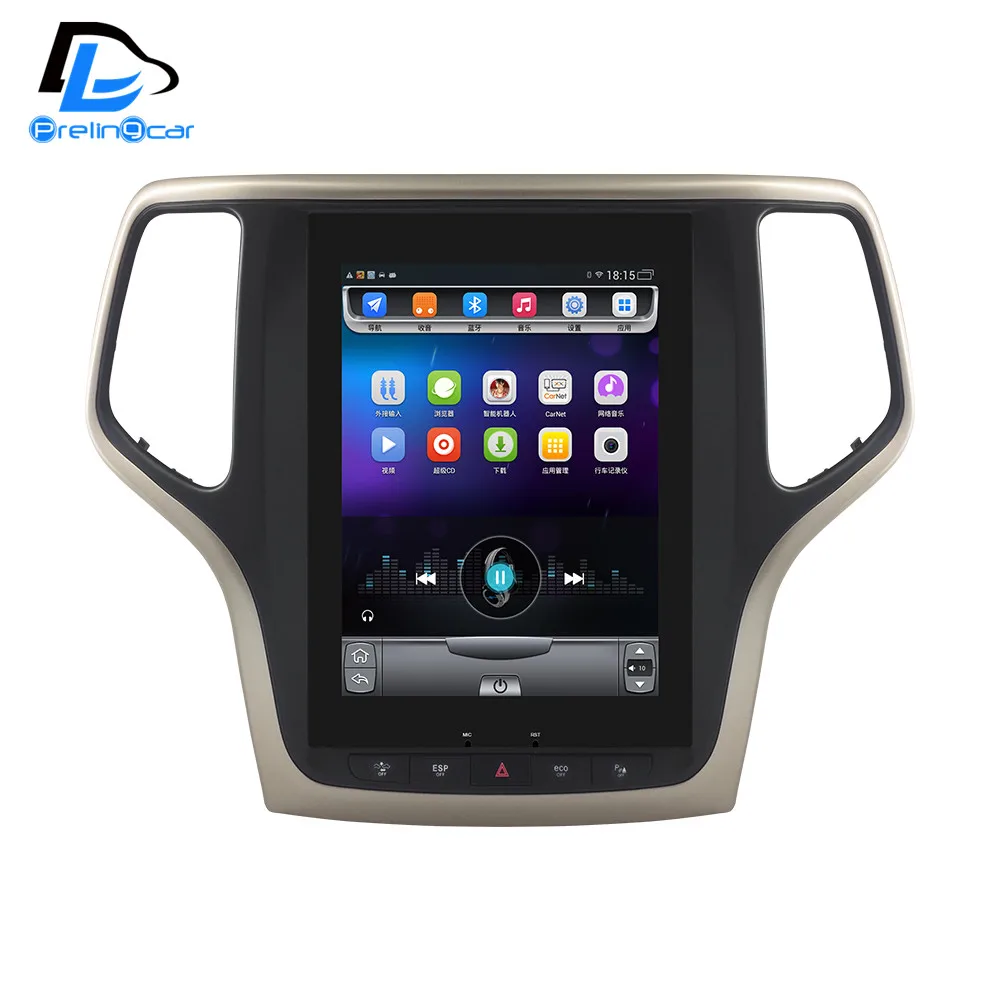 

4G Lte 32G ROM Vertical screen android multimedia video radio player for Jeep Grand Cherokee 2014-2018 years navigation stereo