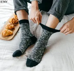 IENY осенние и зимние новые японские хлопковые носки ретро толстые мужские носки без пятки дышащие мужские носки Пот