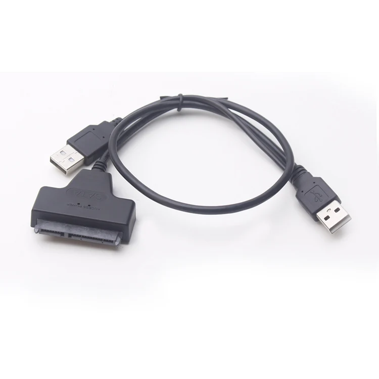 10 шт. ULT Best USB 2.0 на SATA USB2.0 Serial ATA 22pin Кабель-адаптер внешний жесткий диск шнур для 2.5 дюймов HDD SSD 50 см