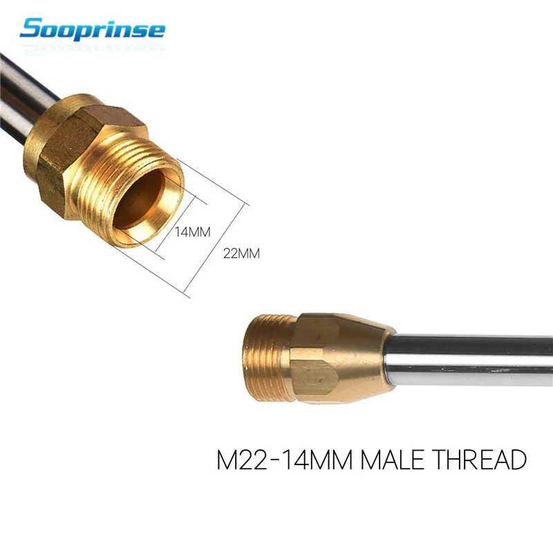 Sooprinse pressure Car Washer Gun Pressure Washer Wand Extension ,Replacement Lance 16