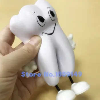 

Tooth-figure Squeeze Toy Soft PU Foam Tooth Model Shape cute Dental Clinic Dentistry Promotional Item Dentist Gift