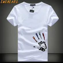 SWENEARO мужские футболки размера плюс 5XL 4XL Футболка Homme летние мужские футболки с коротким рукавом мужские футболки Camiseta