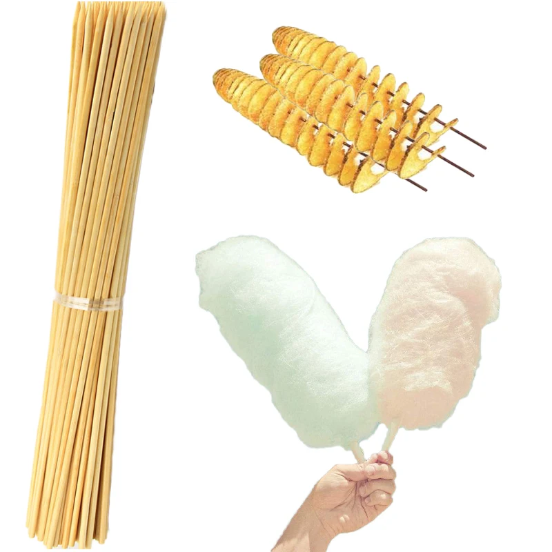 6mm*40/60cm Barbecue Sticks Disposable Barbecue Stick Bamboo Grill