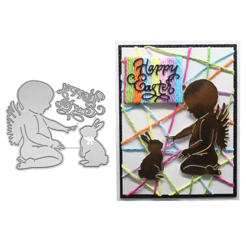 

Angel Metal Cutting Dies Stencil DIY Scrapbooking Album Stamp Paper Card Embossing Crafts Decor