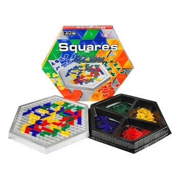 

Strategy Board Game Squares game hexagonal version English Version Family interactive Kids Intelligence Toys