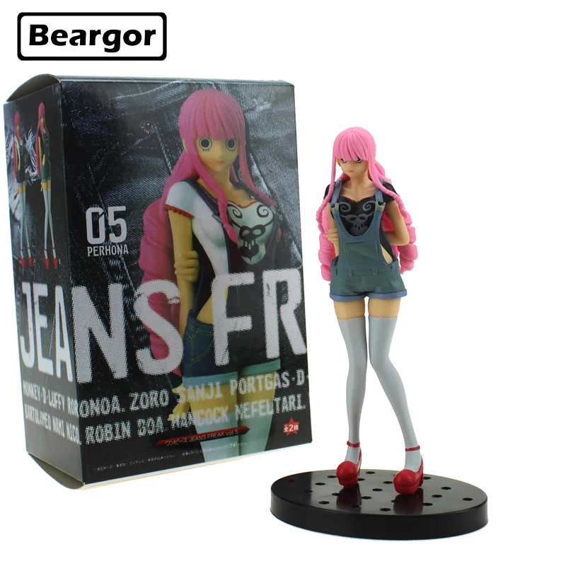 6 &quotone piece Аниме Perona джинсы Freak Ver. Футболка 2 цвета в коробке 16 см ПВХ фигурка