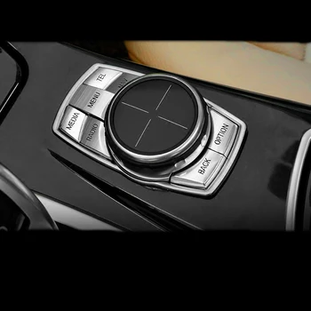 

For BMW 1 2 3 4 5 6 7 series GT X1 X3 X4 X5 X6 Car Inter Center control Multimedia Buttons Cover Sticker Multimedia Knob Frame