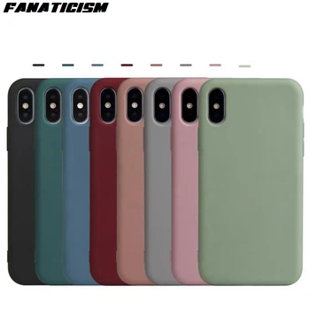 

200pcs Ultra-thin Soft Silicone Matte Case For iphone 11 Pro Max XR X XS Max SE 6 7 8 Plus Candy Color Soft TPU GEL Phone Cover
