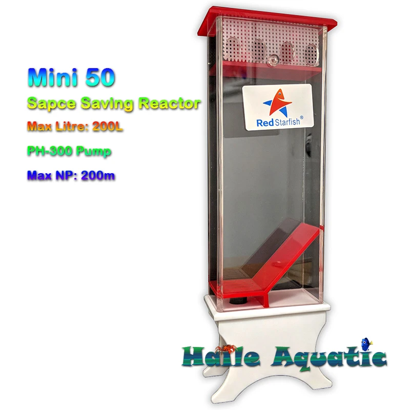 Мини реактор 50 Fluidised Red Starfish морской риф био гранулы аквариум|Фильтры и