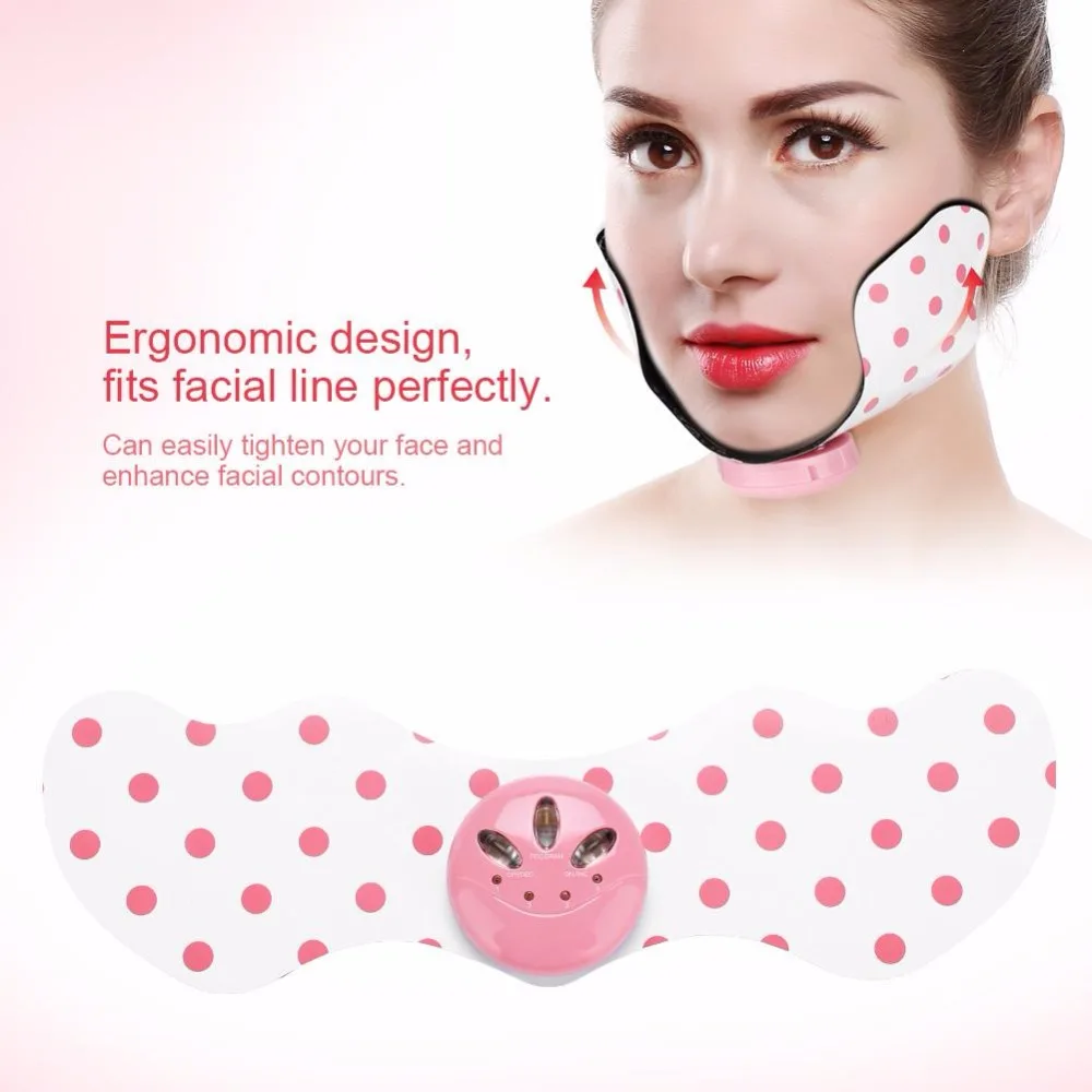 EMS Electric Face Lift Mask Adjustable Mini Facial Slimming Pad Lifting Firming Fat Burner Acupuncture Points FaceMassage Patch EMS Electric Face Lift Mask Adjustable Mini Facial Slimming Pad Lifting Firming Fat Burner Acupuncture Points FaceMassage Patch