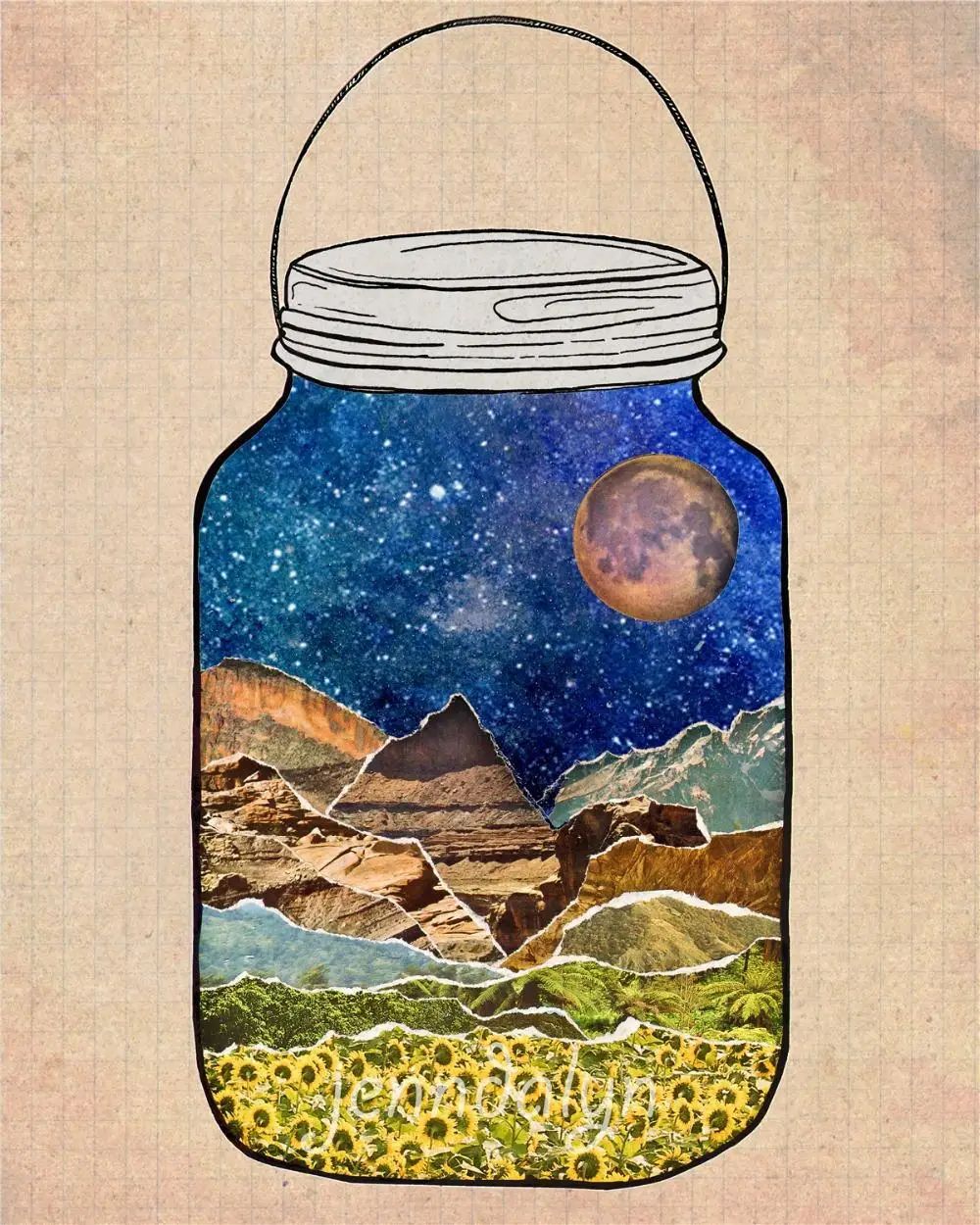 Mason Jar Terrarium Star 2015 Classical Custom Fashion FREE SHIPPING Movie Comic Poster Printed Size(40x60)cm Wall Sticker | Дом и сад