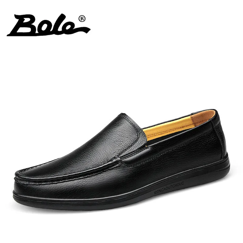 Prix BOLE 36 46 Grande Taille Hommes Mocassins Mocassins Chaussures À La Main de Haute Qualité Glissent Sur Respirant Chaussures De Marche De la Mode Chaussures hommes Appartements