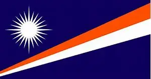 

90*150cm bandera de las islas marshall