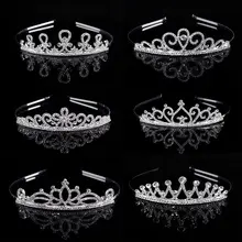 Модные хрустальные стразы, корона, повязка на голову, потрясающие свадебные украшения для невесты, диадемы, короны, ободки, украшения для волос