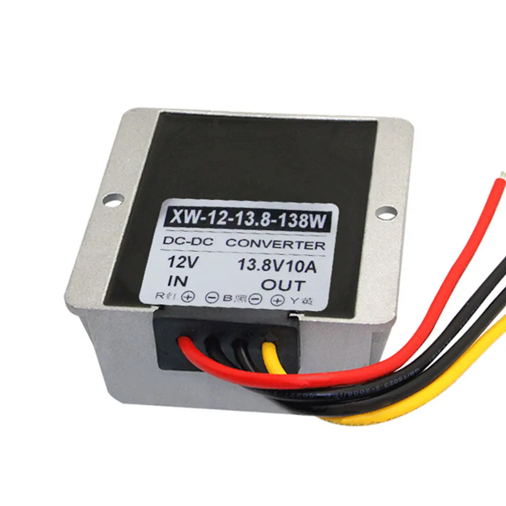 XINWEI DC 12 V повышающий до DC 13,8 V 10A 138 W конвертер алюминиевые регуляторы напряжения Стабилизаторы Электростатическая сумка для монитора и т. д