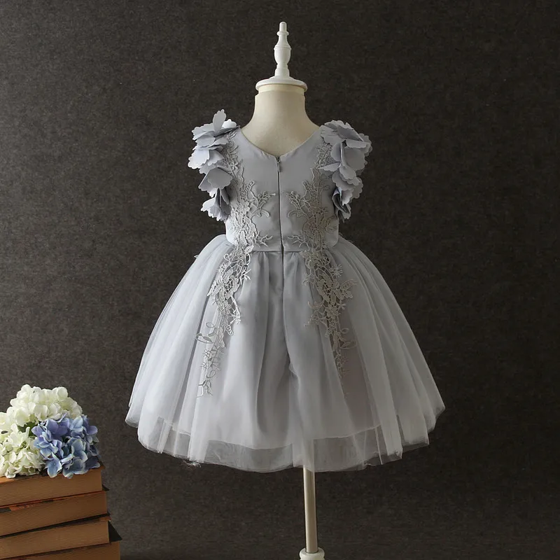 Festa de Aniversário Vestido de Páscoa Laço Infantil Bebê Menina Vestidos Casamento Formal Flor Dressbaptismo Criança Princesa Pétalas Vestido 24 High Quality Mamãe e Bebê