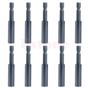 

Hot 10 Pack of 1/4 Hex Shank Magnetic Bit Extension Holder for Power Tools