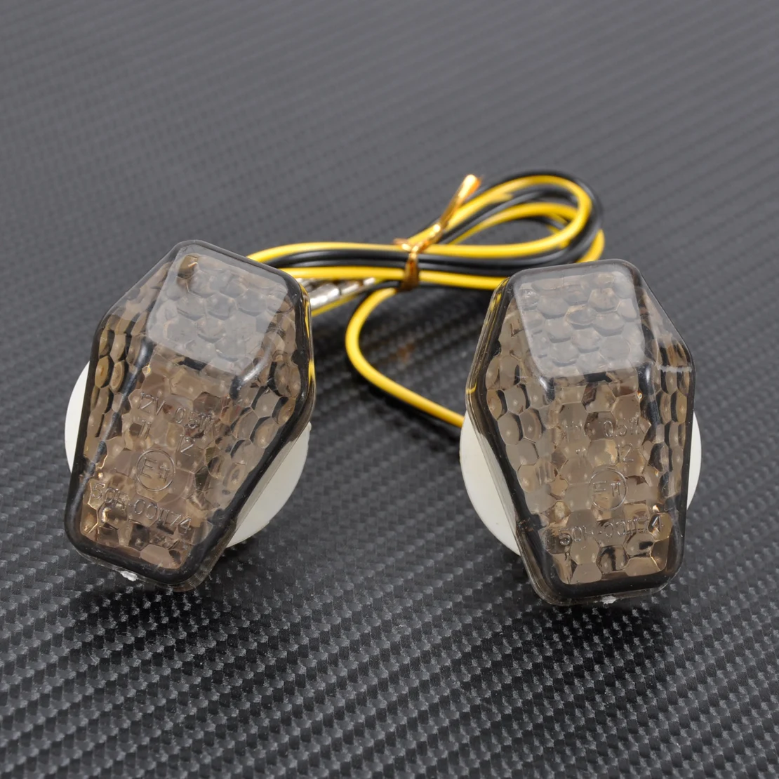 

CITALL 2x Left & Right Custom Smoke LED Flush Mount Turn Signal Blinker Marker For Suzuki GSXR 600 750 1000 SV 650 650S 1000S