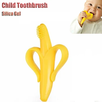 

Baby Teething Lovely shape Silicone Toothbrush Soft Bristle Brush Kids Fun Teether Baby Chews Health And Safety Environmentally