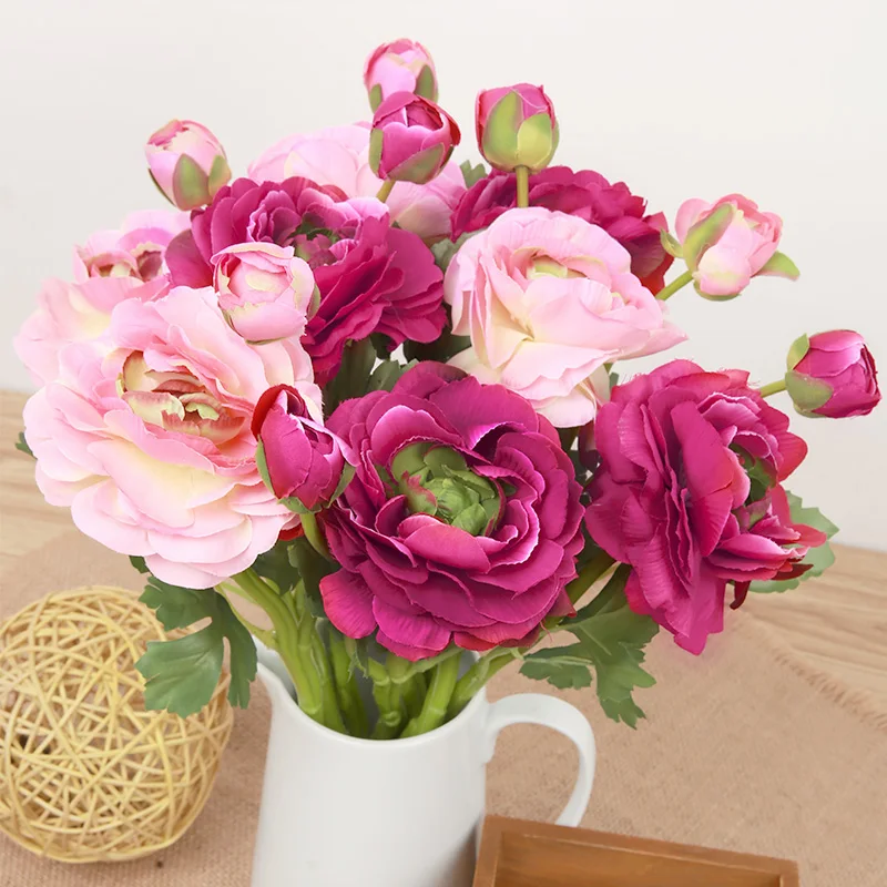 

9 PCS/LOT Silk Wind Tea Rose Artificial Fake Flowers Home Living room Bed Room Wedding Desktop Decoration Rose Flowers
