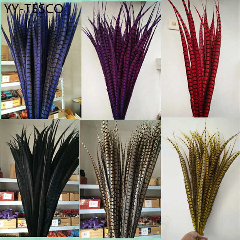 

50pcs 28-32 inche/70-80cm natural Lady Amherst Pheasant Feather pheasant feathers for carnival party costumes cosplay decoration
