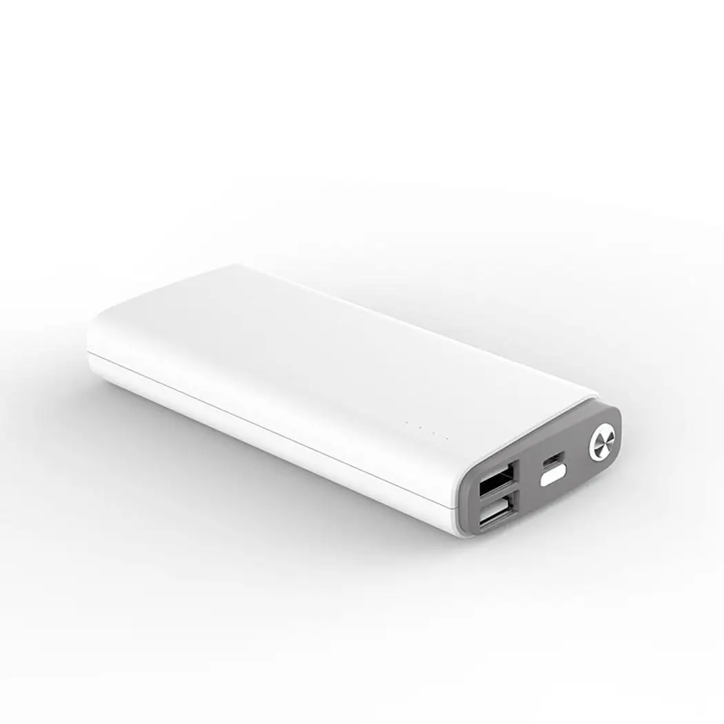 Внешний внешний аккумулятор 20000 мАч для 2 USB портативного 18650 зарядного устройства для Xiomi для Iphone X 8 XS