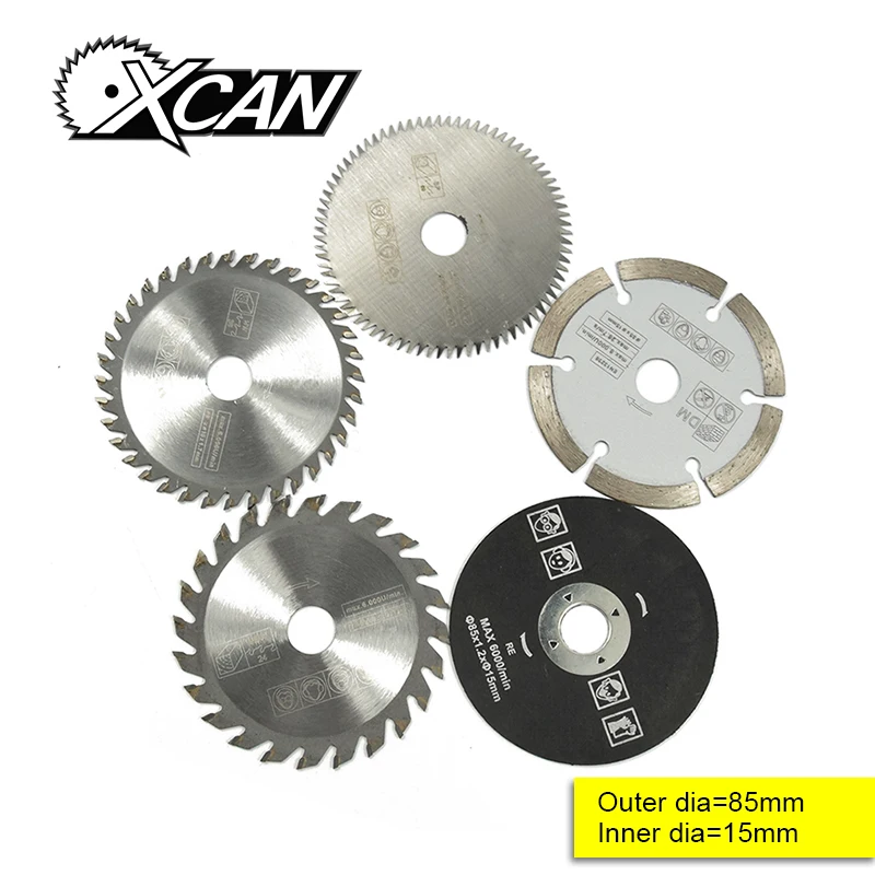 5 pcs 85mm Electric Mini Circular Saw Blade Wood Saw Disc Wood Cutting