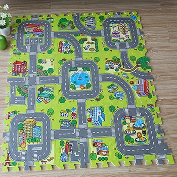

Baby Traffic Route Puzzle Play Mat Children Educational Split Joint EVA Foam Crawling Pad Game Carpet Kids Toys Gift Rug Playmat