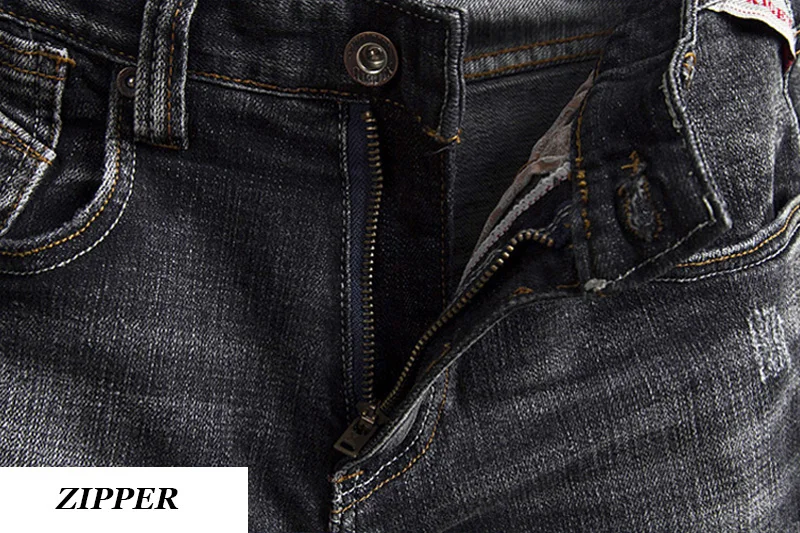 Модные Классические для мужчин джинсы для женщин черный, серый цвет рваные зауженные джинсы ретро промывают Винтаж искусственно