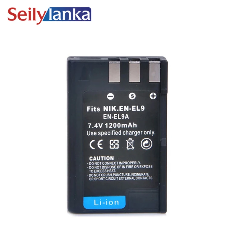 

1200mAh for Nikon EN-EL9 ENEL9 Digital camera battery Camcorder EN-EL9 EN-EL9a EN-EL9e D3000 D40 D40x D5000