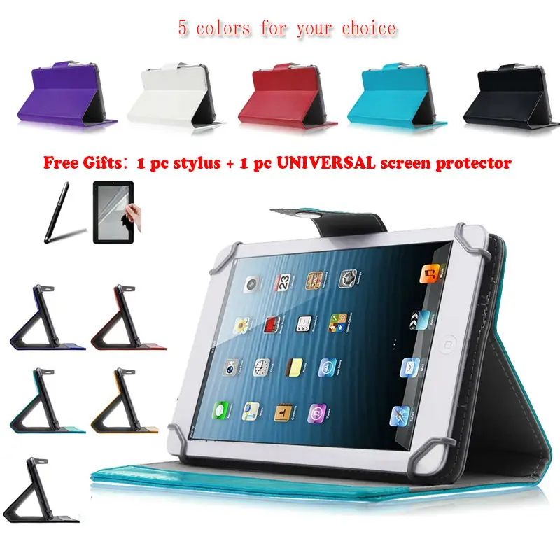 

For Ainol Numy Note 9 9Inch Universal Tablet PU Leather case 3-IN-1 Free Stylus+Screen protector