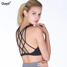 Бюстгальтер для йоги, женские спортивные топы, бюстгальтеры с ремешками, одежда для активного отдыха, топ для фитнеса, ударопрочная Спортивная тренировочная майка, бюстгальтер для бега с подкладкой