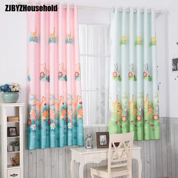 

Printed Short Window Curtain Customize Curtains for Children Room Dedicated Cartoon Boy Girl Living Bedroom