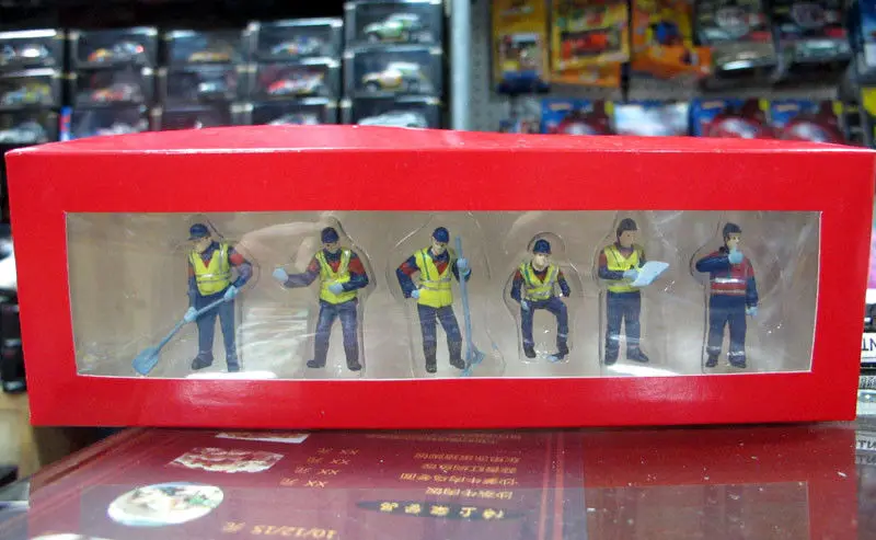 Details about / construction site workers 6 figures set 1//50 Finished 6 figures model Set