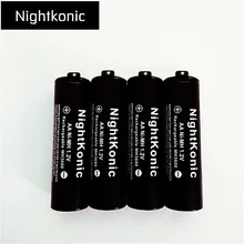 4 шт./партия aa аккумулятор nightkonic 1,2 V Ni-MH AA Аккумуляторная батарея черный