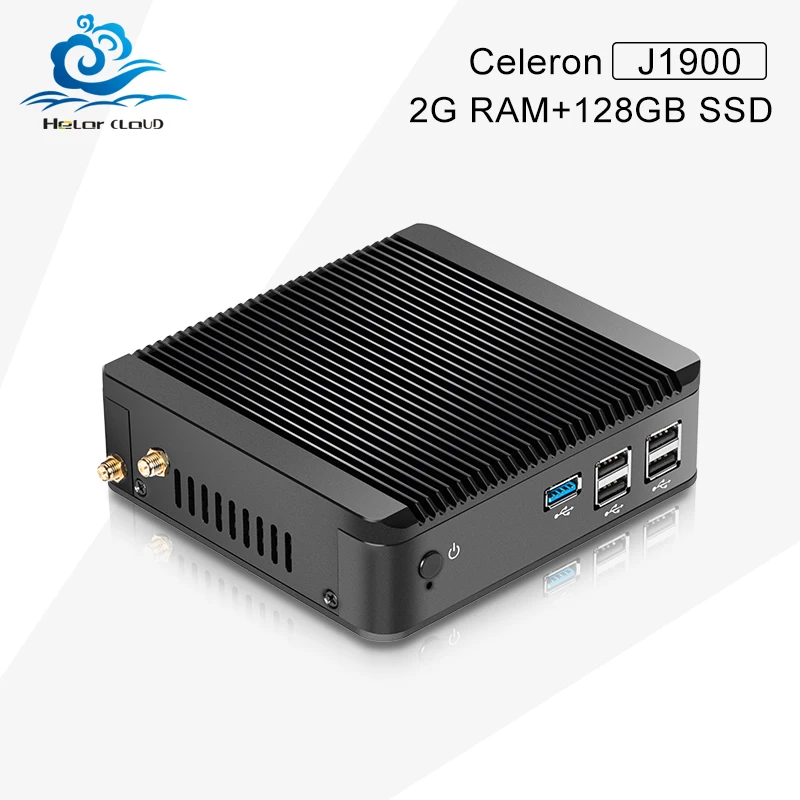  Mini Computer J1900 2g ram 128g ssd with wifi  Industrial Mini PC Computer Built-In Bluetooth Desktop Computer 