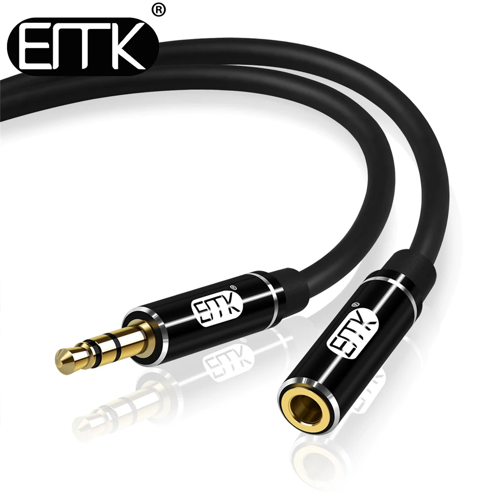 EMK мм 3 5 удлинитель мужчин и женщин продлить аудио кабель 1 м 2 0 jack Extender шнур для