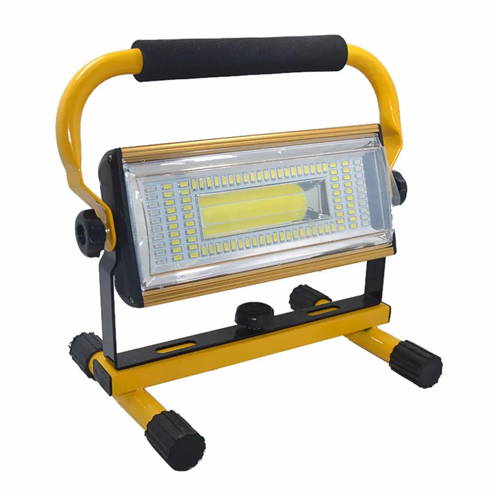 

Portable 100W Spotlight Handheld Work Lamp COB LED Search Light Floodlight Rechargeable Outdoor Emergency Light