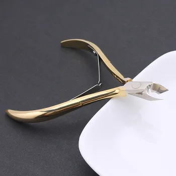 cuticle scissors Toenail Cuticle Nipper Trimming Stainless Steel Nail Clipper Cutter Cuticle Scissor Plier Manicure Tool stainless steel multifunctional plier finger nail clipper keychain bottle opener finger folding scissors