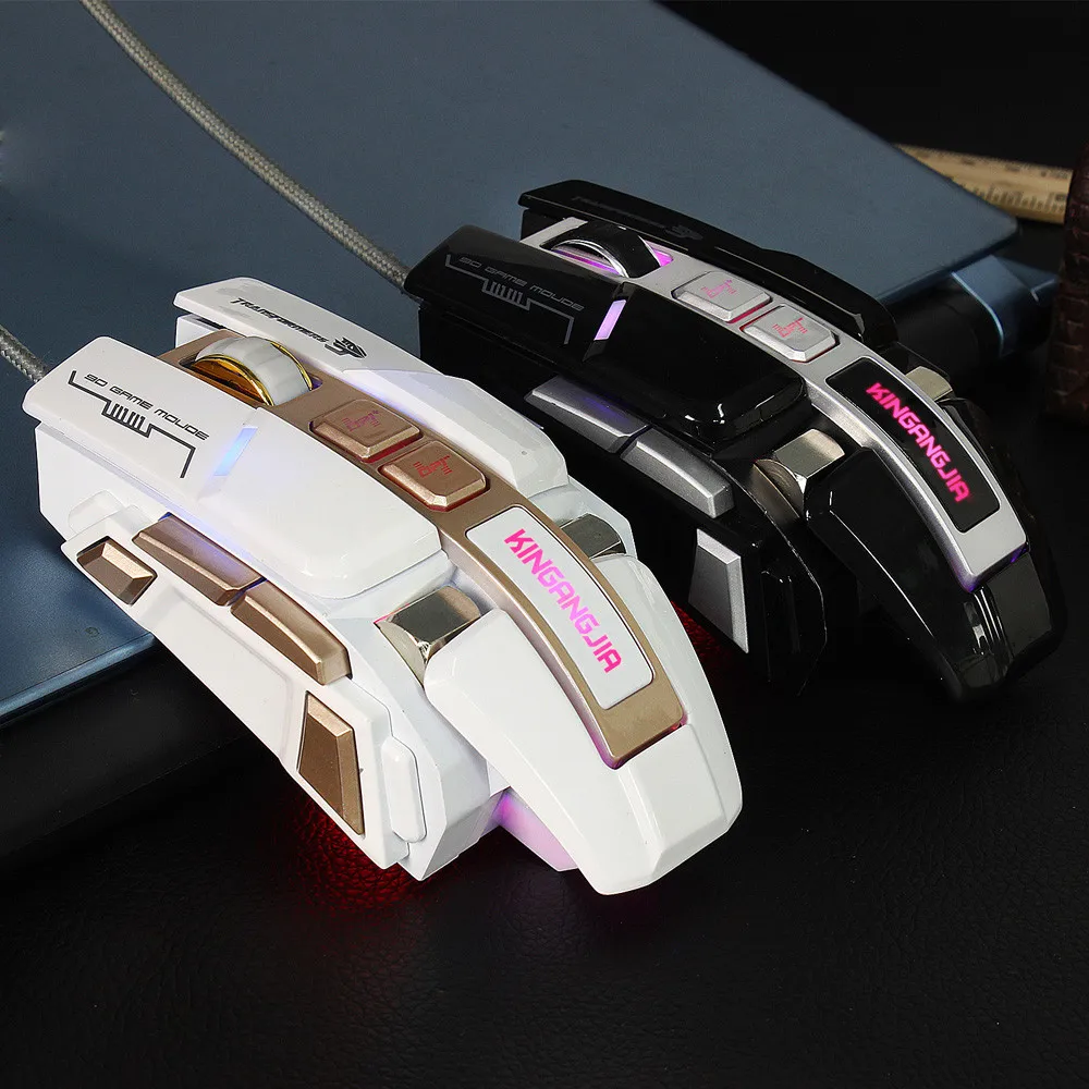 3500 dpi 9D кнопки светодиодный Механическая Проводная игровая мышь для ПК, ноутбука, ПК, аксессуаров, мыши для ноутбука# ZS