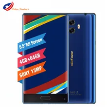 Смартфон Ulefone Mix, четыре ядра, 4 Гб+ 64 ГБ, MTK6750T, 5,5 дюйма, HD, 13 МП, двойная реальная камера, Android 7,0, отпечаток пальца, мобильный телефон