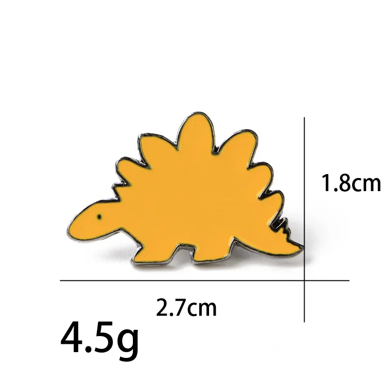 Броши с эмалью динозавра для женщин, милый костюм с животными из мультфильмов, значки значок на лацкан, Детская забавная футболка с игрушкой, свитер, Ювелирное Украшение с иконой