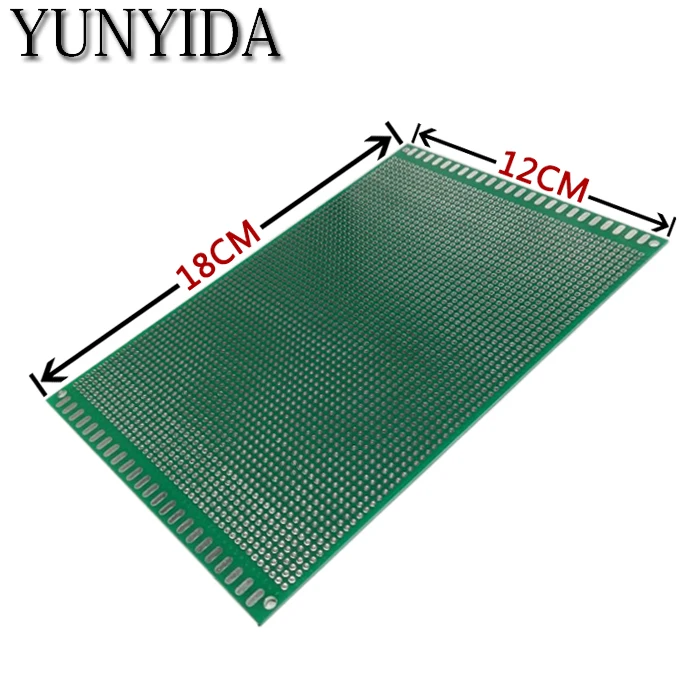 1 шт. 12x18 см двухсторонний Прототип PCB универсальная печатная плата