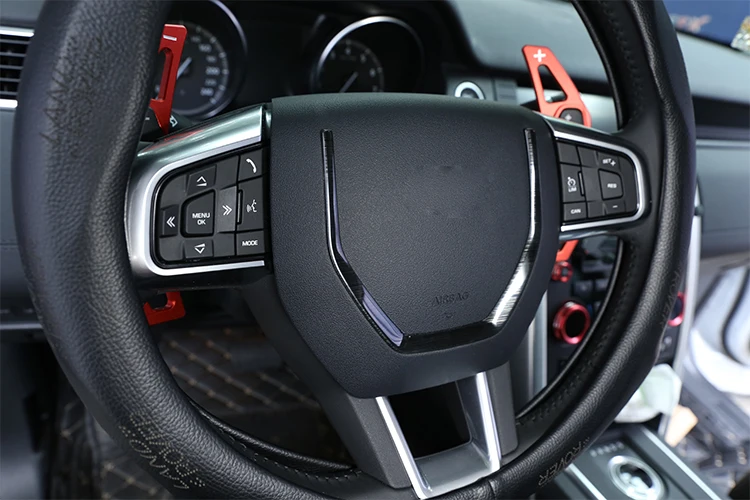 Нержавеющая сталь Черный матовый руль декоративная рамка для Land Rover Discovery Спорт- автомобильные аксессуары