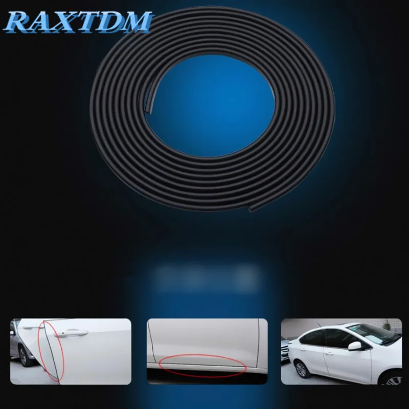 X4 BLUE Car Van Door Edge Guard Trim Protector Strips Anti Chip Scratch