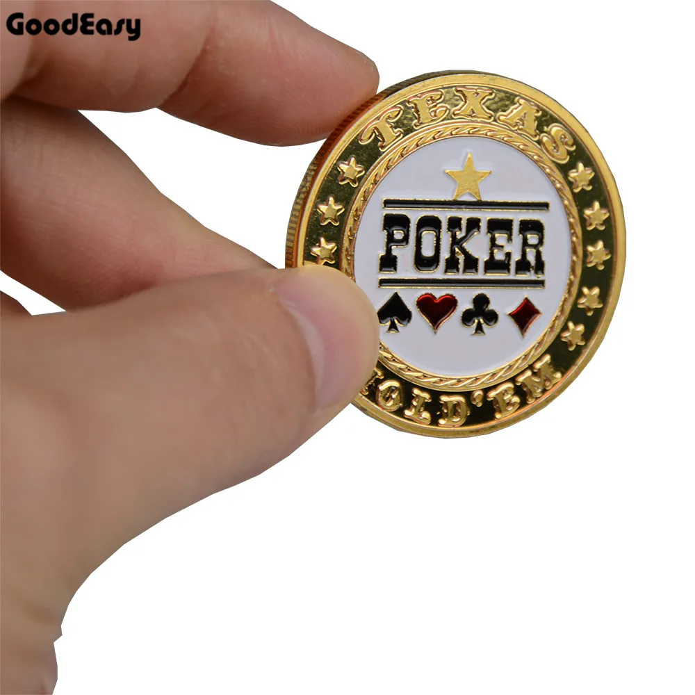 Poker Card Guard протектор металлический жетон монета с пластиковой крышкой Texas Hold'em покер монеты казино Кнопка Дилера покера