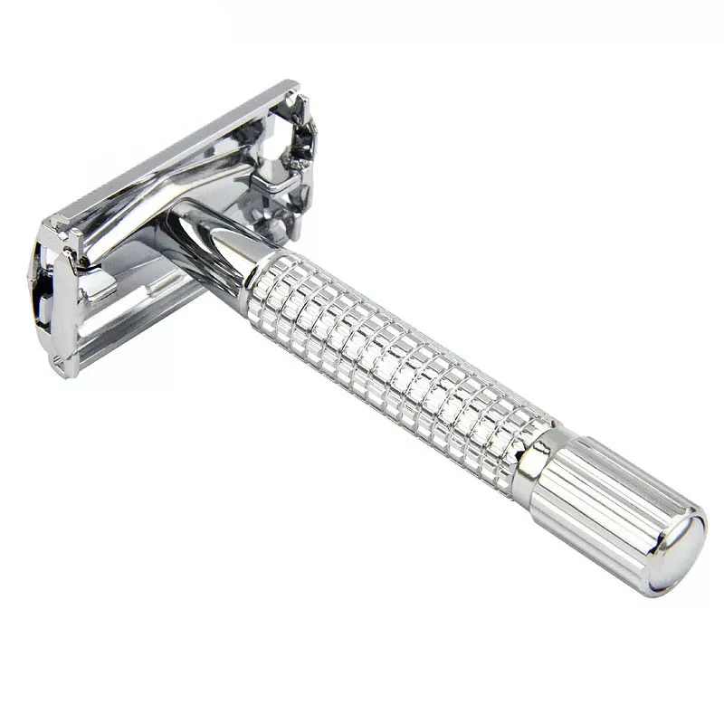 T-Shaped Double-Edged Butterfly Double-Sided Razor Handle Hair Clipper Hair Shaver With Travel Storage Box