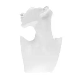Смола Поддержка Дисплей для ювелирных изделий бюст форме манекен белый