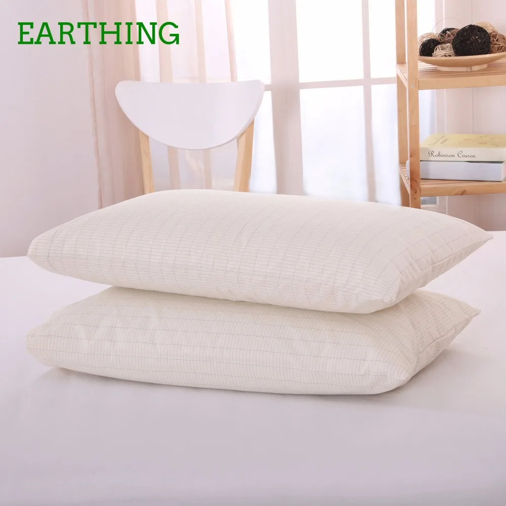 

Earthing Pillow case (50*75cm) 2 pcs bed linings health care New year gift